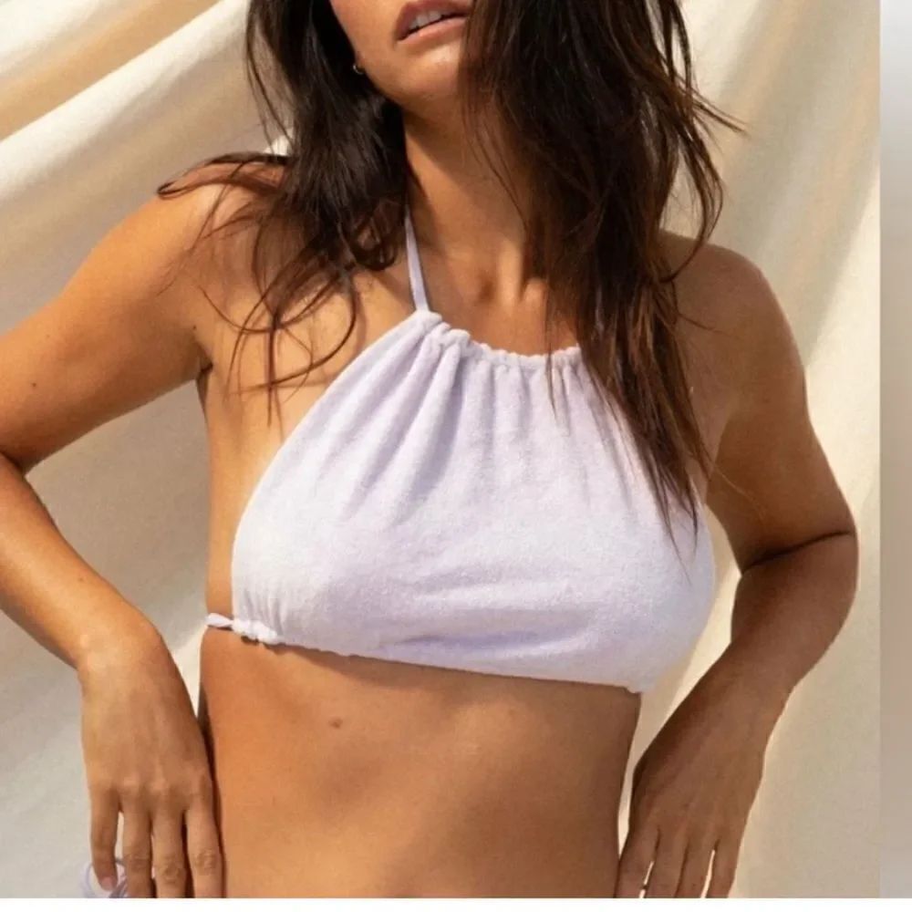 Stone Fox Swim Piper Swim Top in Orchid Terry